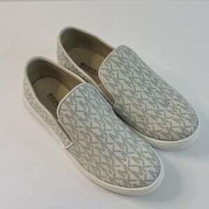 Michael Kors Keaton Signature Logo Slip-On Sneakers Kids Size 3